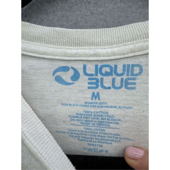 Liquid Blue Mens White Jimi Hendrix Pop Art Graphic Print T-Shirt Size Medium - Picture 4 of 7